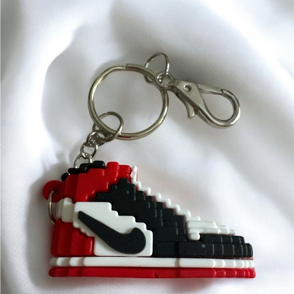 Red and Black Sneaker Keychain